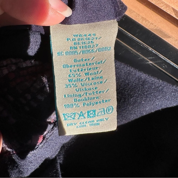 Boden Wool Blend A-Line Skirt‎ Women's Size 12L Blue Embroidered Accents Lined - Picture 8 of 8